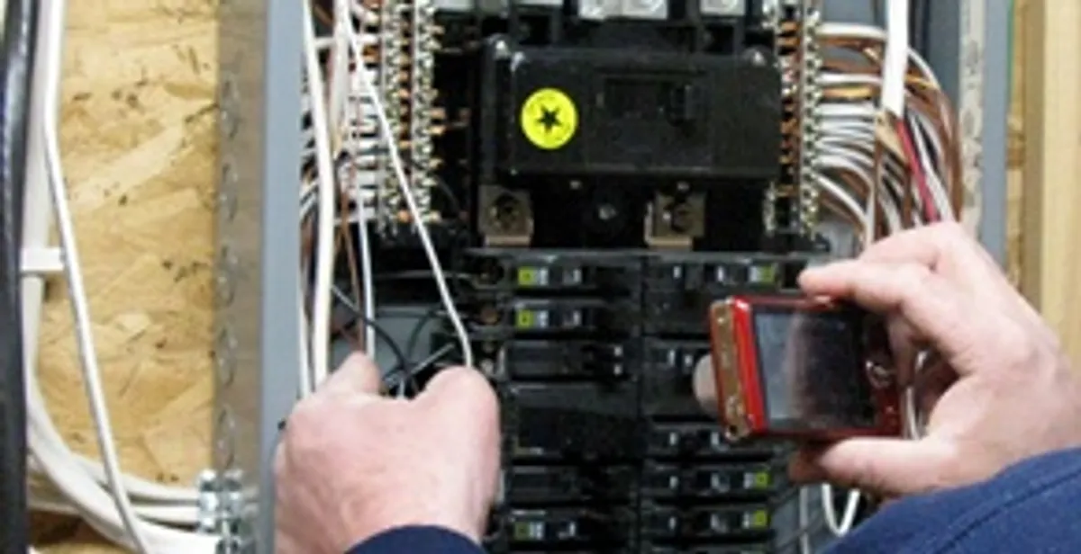 Home electrical inspection of circuit breaker panel by licensed electrician in Reno, NV