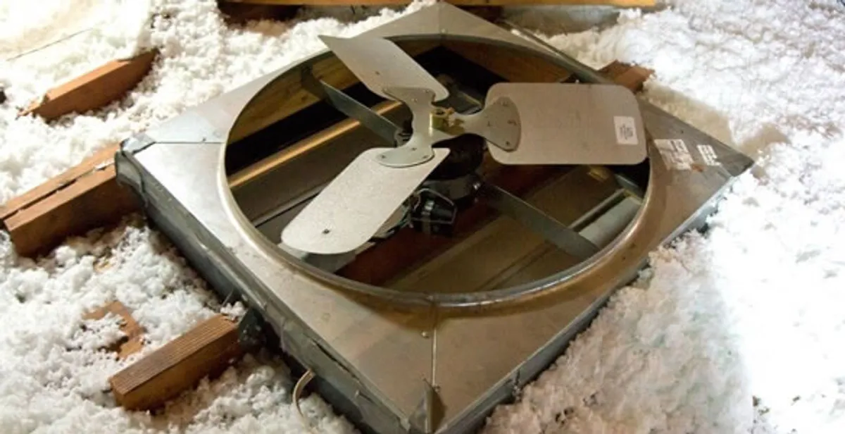 whole house fan installation services with attic-mounted ventilation unit in Reno, NV